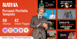 Natha – Personal Portfolio HTML Template by AlifTheme