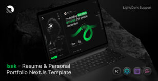 Isak - Resume & Personal Portfolio NextJs Template by surisoft