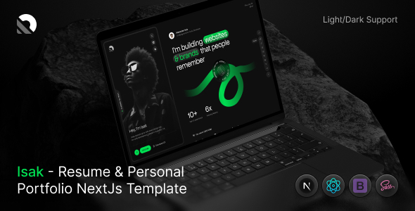Isak - Resume & Personal Portfolio NextJs Template by surisoft