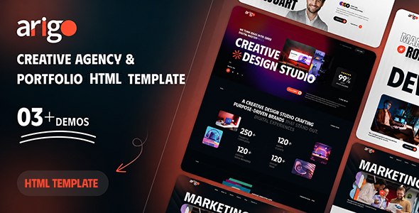Arigo - Creative Agency & Portfolio HTML Template by theme_ocean