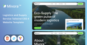Mivora - Logistics & Supply Service Tailwind CSS 4 Website Template by Unifato