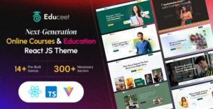 Educeet - University, Online Courses, School & Education React JS Template by rk_theme