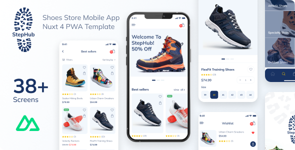 StepHub – Nuxt 4 PWA Shoes Store eCommerce Template by George_Fx