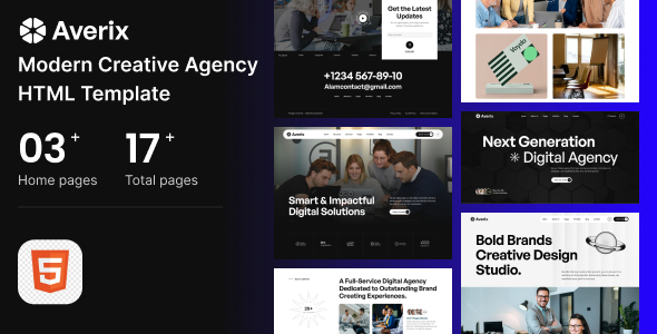 Averix - Modern Creative Agency HTML Template by sTheme-IT