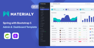 Materialy - Spring Boot Admin & Dashboard Template by Mannat-Themes
