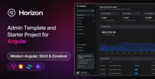 Horizon - Angular Admin Template by srcn