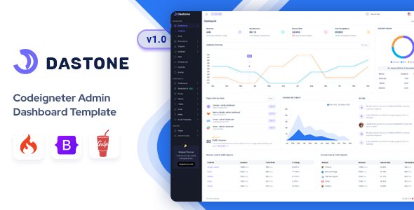 Dastone - CodeIgniter Admin & Dashboard Template by Mannat-Themes