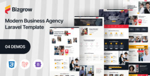 Bizgrow - Business Consulting Laravel Template by themehealer