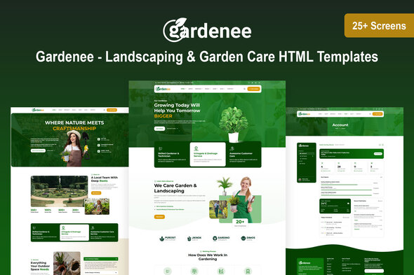 Gardenee - Landscaping & Garden Care HTML Templates by HtmlDesignTemplates