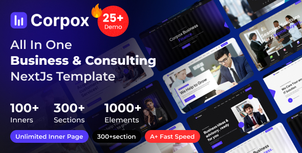 Corpox | Business Consulting NextJs Template by InversWeb