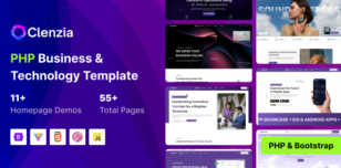 Clenzia - Business & Technology PHP Template by SRBThemes