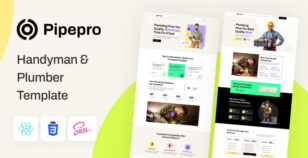 Pipepro - Handyman & Plumber React Template by Thememx