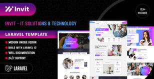 Invit - IT Solutions & Technology Laravel Template by codearchives