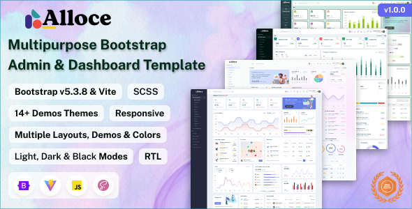 Alloce - Bootstrap Admin & Dashboard Template by SRBThemes