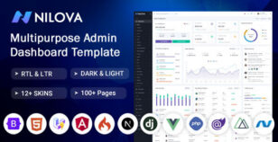 Nilova - Multipurpose Admin Dashboard Template by SPRUKO