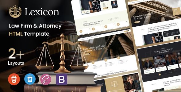 Lexicon - Law Firm & Attorney HTML Template by ThemeMascot