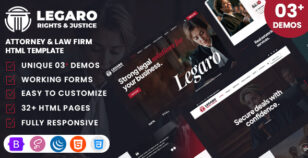 Legaro - Attorney & Law Firm HTML Template by WebsiteLayout