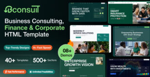 Bconsult – Business Consulting, Finance & Corporate HTML Template by ordainIT
