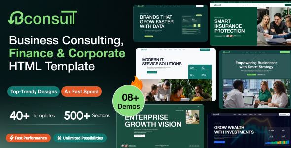 Bconsult – Business Consulting, Finance & Corporate HTML Template by ordainIT