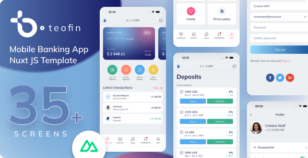 Teofin – Nuxt 4 PWA Banking & Finance Template by George_Fx