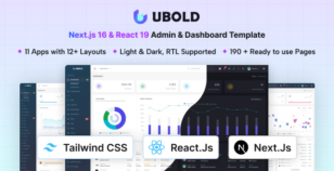UBold - React & Next.js Tailwind CSS Admin & Dashboard Template by coderthemes