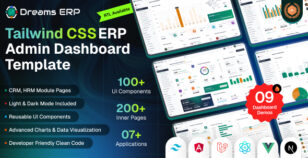 Dreams ERP - ERP & Business Management Dashboard Template | React, Next.js, Angular, Vue & Laravel by dreamstechnologies
