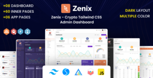 Zenix - Crypto Tailwind CSS Admin Dashboard Template by DexignZone