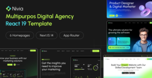 Nivia - Multipurpose Digital Agency React 19 Template by alithemes
