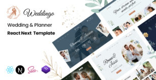Weddingo - Wedding & Planner React Next Template by KodeSolution