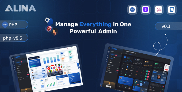Alina PHP Admin Dashboard Template by la-themes
