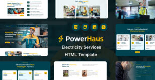 Powerhaus - Electricity Services HTML Template by zcubethemes