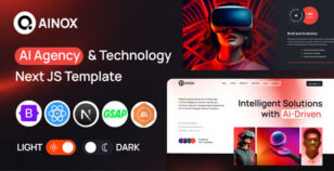 Ainox – AI Agency & Technology Next JS Template by validthemes