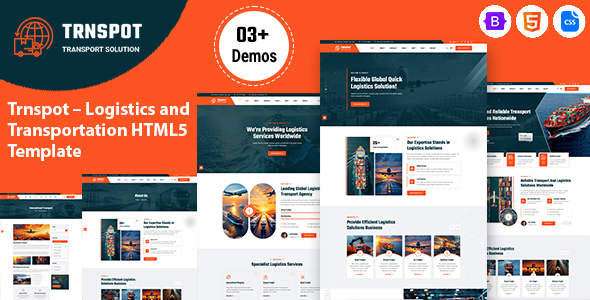 Trnspot - Logistics and Transportation HTML5 Template by templateholy