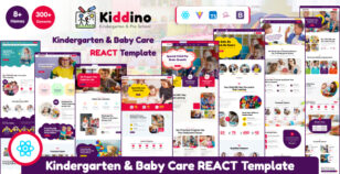 Kiddino – Kids, School & Kindergarten React JS Template by vecuro_themes