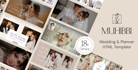 Muhibbi - Wedding & Wedding Planner HTML Template by wpoceans