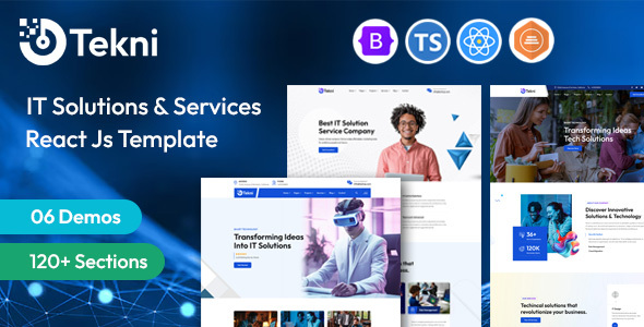 Tekni – IT Solutions & Technology React JS Template by validthemes