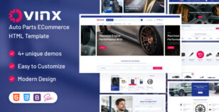 Ovinx - Auto Parts eCommerce HTML Template by themesflat