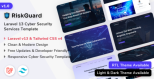 RiskGuard Laravel 13 Cyber Security Services Template by ShreeThemes