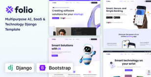 Folio - Multipurpose AI, SaaS & Technology Django Template by Stackbros