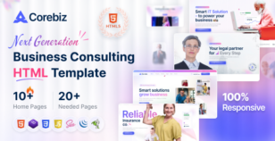 Corebiz – Business Consulting HTML Template by Rainbow-Themes