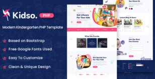 Kidso - Modern Kindergarten PHP Template by zcubethemes