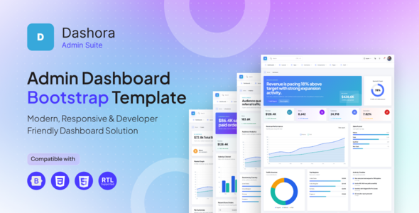 Dashora - Responsive Bootstrap 5 Admin Dashboard HTML Template by ThemeWant