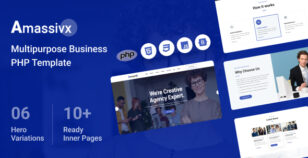 Amassivx - Multipurpose Business PHP Template by zcubethemes