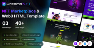 DreamsNFT - NFT Marketplace & Web3 HTML Template by dreamstechnologies