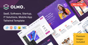 OLMO - Startup, SaaS, Software & Mobile App Tailwind CSS Template by DSAThemes