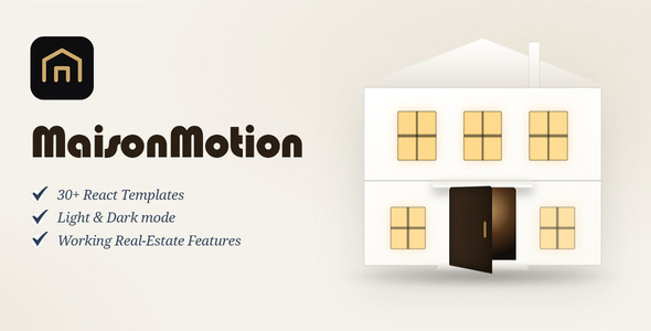 MaisonMotion - Animated Real Estate HTML Template (React JS) with GSAP Scroll Effects by WebCodingPlace
