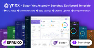 YNEX – Blazor WebAssembly Bootstrap Admin Dashboard Template by SPRUKO