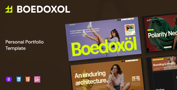 Boedoxol - Personal Portfolio HTML Template by ridianur