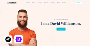 Selfown - Symfony Personal Portfolio Template by Mannat-Themes