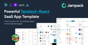 Jampack - Powerful TanStack-React SaaS App Template by Hencework